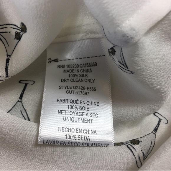 Equipment Silk Sleeveless Martini Print Top - Picture 4 of 4